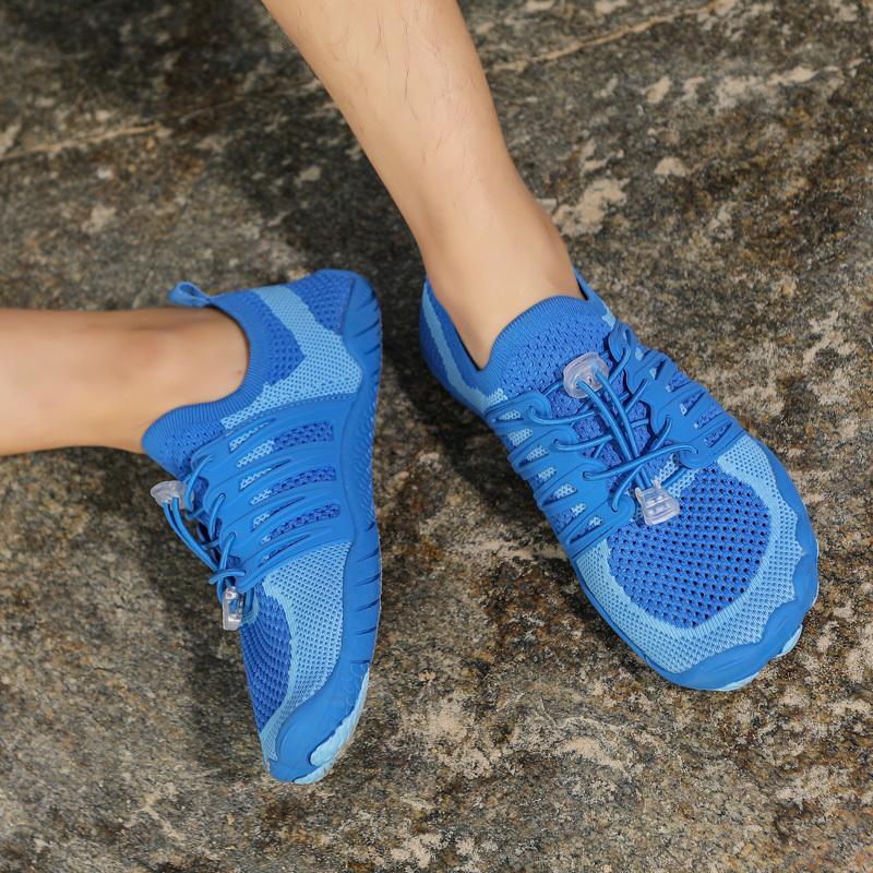 Унисекс босиком водная обувь Мужская обувь с пятью пальцами Aqua Женские дренажные пляжные спортивные сандалии для плавания Быстросохнущие кроссовки для дайвинга и пешего туризма Обувь для фитнеса