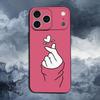 Милый Чехол Рука Сердце Для iPhone 12,14,15,16,11,17,13,X,Mini,SE,XS,Plus,Pro,Max,8,7,XR,Мягкий Силикон Черный