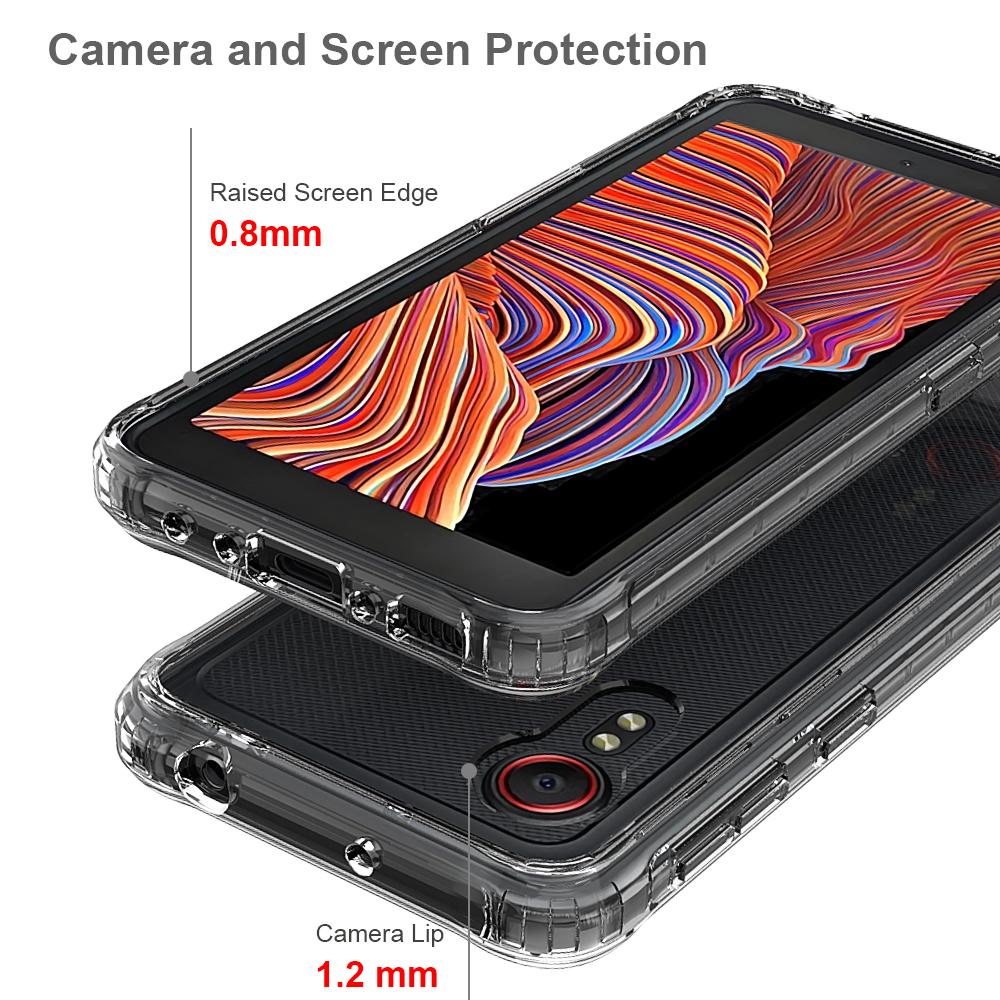 Прозрачный чехол для телефона Samsung Galaxy Xcover 5 Funda Capa HD Кристально чистый корпус Легкий ударопрочный чехол из ТПУ/ПК