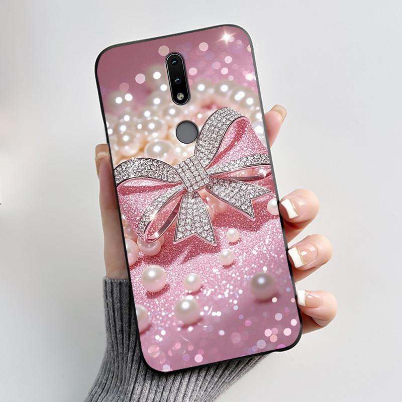 Cute Case For Nokia 4.2/Nokia 3/Nokia 3.1/Nokia3.2 Funda Capa Printing Shell Protective Cover Soft Silicone Cartoon Black Casing