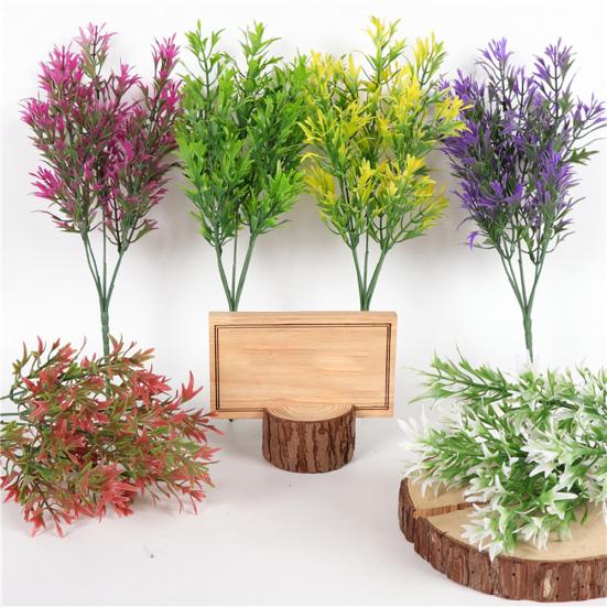 1 букет, искусственная маленькая пилообразная трава, искусственное растение, домашний отель, свадебный декор