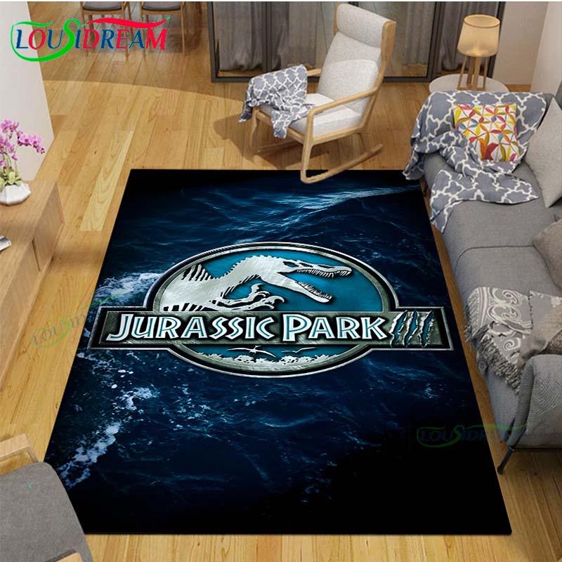 Ковер с динозаврами J-Jurassic Park Декор комнаты Напольные коврики Спальня Коврик для йоги Фотозона Ковер для гостиной Подарок на день рождения Наружный ковер