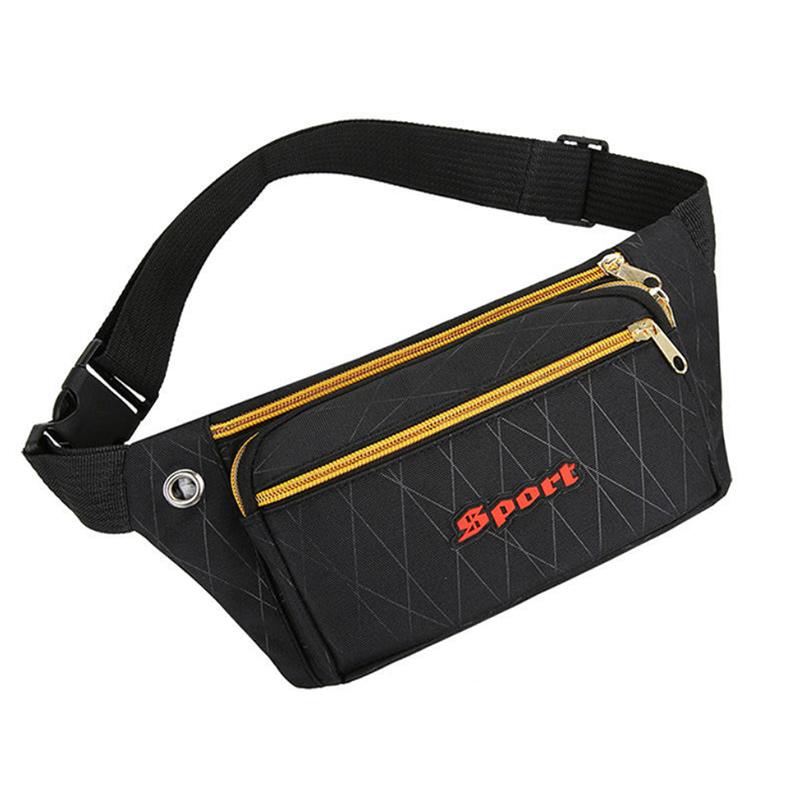 Мужская поясная сумка, износостойкий многофункциональный водонепроницаемый кошелек большой емкости, деловая сумка, женский спортивный ремень для бега