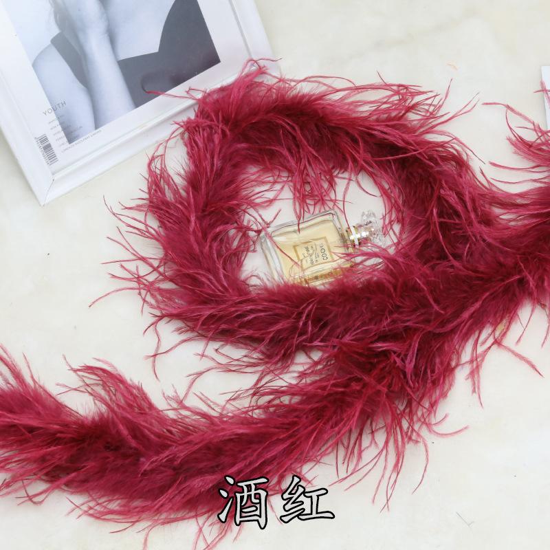 5 Layers Ostrich Top Encryption Thickened Feather Fleece Strip Catwalk Show Costume Decorative Ostrich Feather Strip