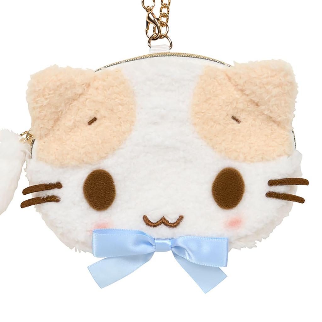 Sanrio Pouch Cat Fluffy cat like marshmallow 466361 Face-shaped (Sanrio Association)