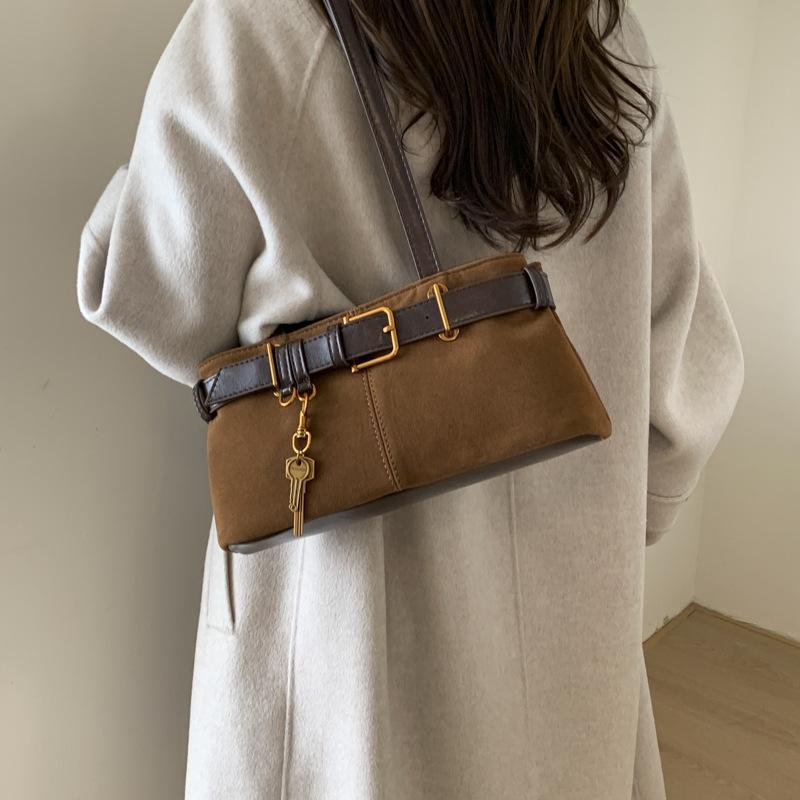 Ретро портативная сумка для поездок на работу женская осень-зима 2025 новая модная корейская сумка подмышку универсальная сумка большой вместимости