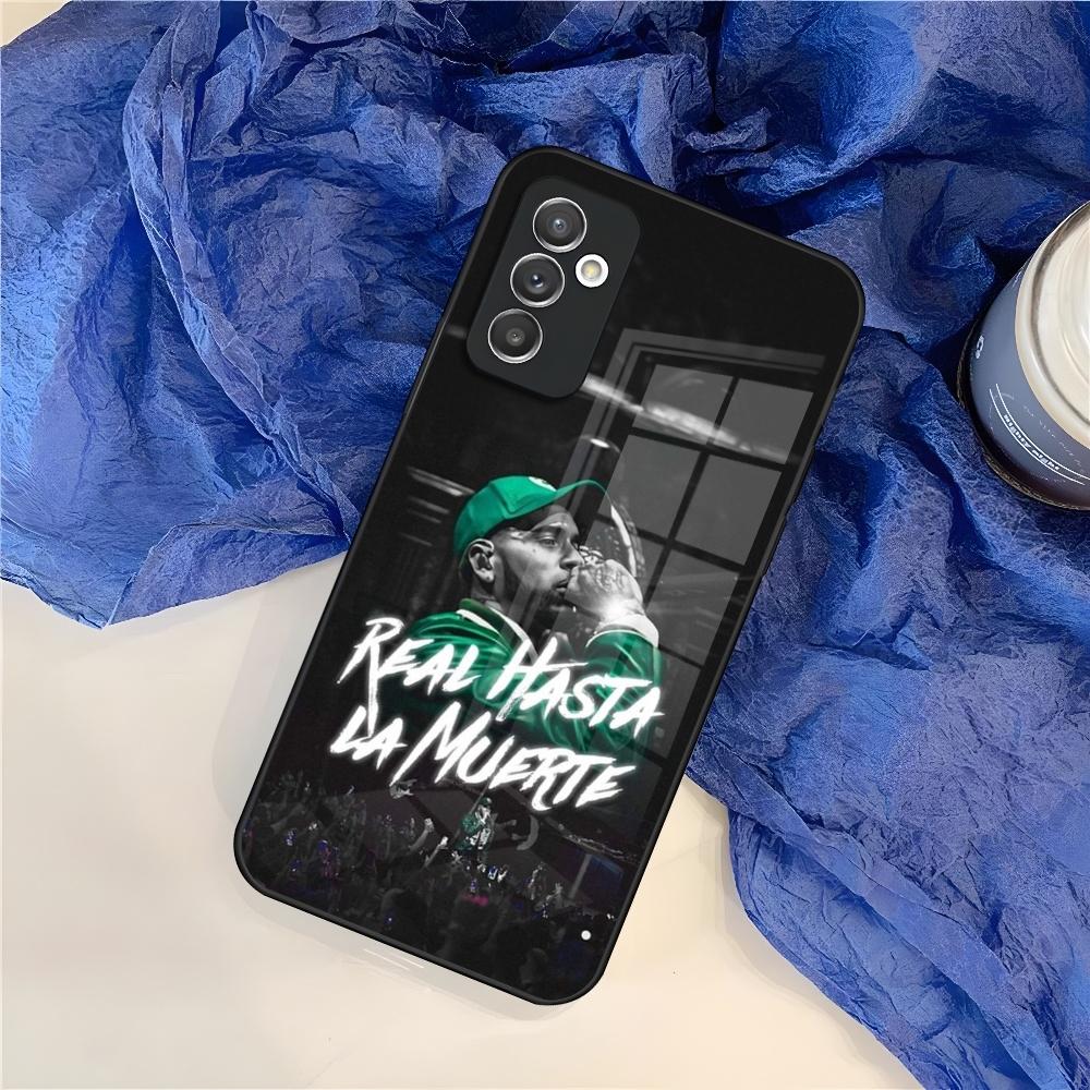 Rapper Anuel AA Real Hasta La Muerte Phone Case for Samsung S25 S24 S30 S21 S23 S20 S22 Fe S10 E S9 Note 20 Pro Ultra Plus glass