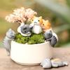 6Pcs/Set Home Garden Bonsai Decorations Miniatures Gift Lovely Micro Landscape Kitten Miniature Craft Cartoon Lucky Cat