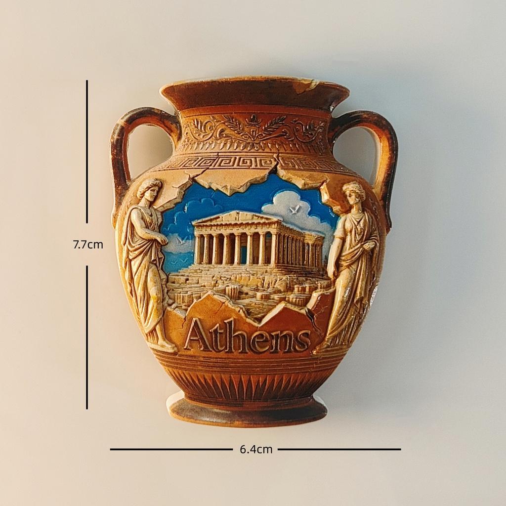 Греция, Храм Парфенон, Керамические Горшки, Крит, Санторини Магниты на Холодильник Наклейки на Холодильник Подарки на День Рождения Украшения для Дома