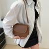 High-end Street Style Pu Small Square Shoulder Bag Women's Fashion Ins New Trend Crossbody Bag Black