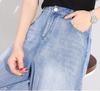 Women Jeans Cotton Full Length Softener  Wide Leg Pants Bell-bottoms Loose Girls Jeans