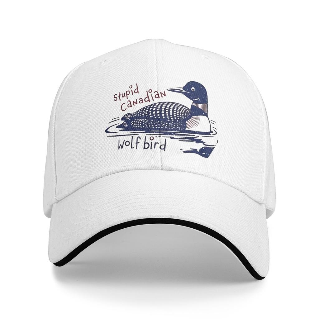 Heated Rivalry Stupid Canadian Wolf Bird Baseball Caps Merchandise Classic Sun Caps For Men Women Golf Headewear Adjustable