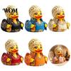 Whimsical Duck Statue for Office Charming Novelty Ornament, Musical Theme with Guitar Decorative Figurines Display Case Decor, Collectible Sculpture