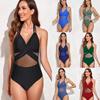 Женщины бикини цельный сексуальный купальный костюм с высокой талией пляжные купальники женский летний купальник