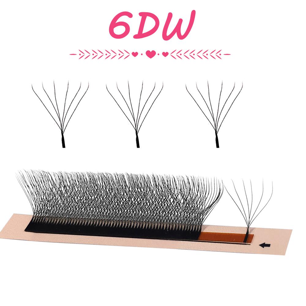 Богиня 3D 4D 5D 6D Готовые пучки Наращивание ресниц Стиль W Искусственный норковый Натуральные Мягкие Раскрытие Ресницы Автоматическое раскрытие Объемные Ресницы
