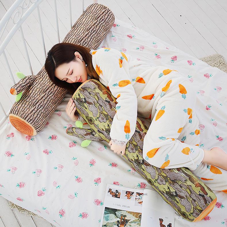 Креативная плюшевая подушка-пень - Цветная подушка и игрушка с дизайном под дерево