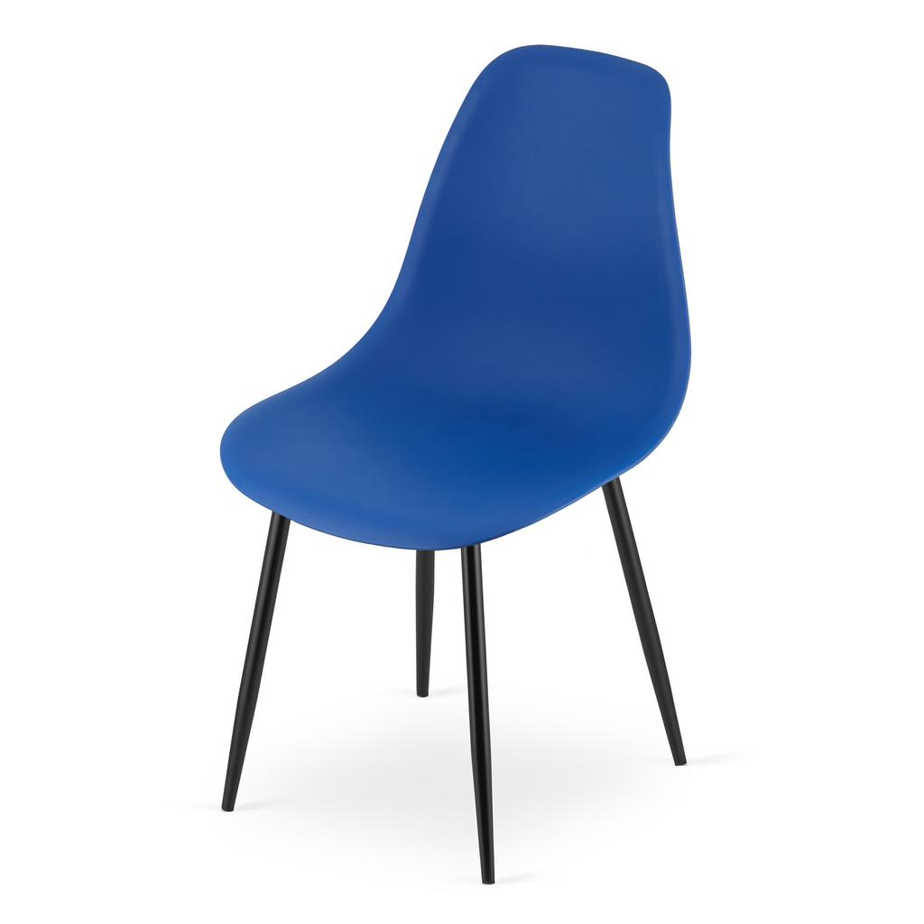 WAT chair blue / black legs x 1