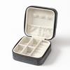 Compact Velvet Jewelry Travel Box for Rings, Earrings, and Necklaces