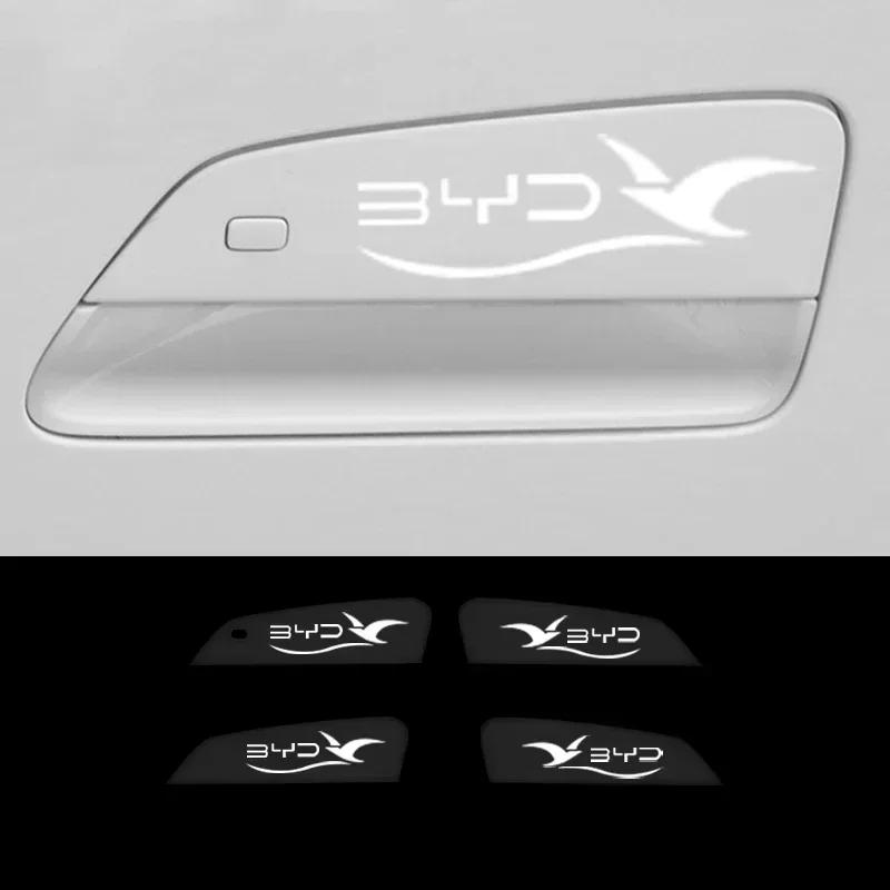 Наклейка на углубление дверной ручки автомобиля для BYD Seagull, прозрачная наклейка для защиты ручки двери, пленка для поверхности краски, антицарапины, автоаксессуары
