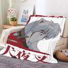 Digital Print Anime Fleece Blanket Sofa A-Inuyasha Microfiber Bedding Warm Winter Bed Camping Nap Fluffy Soft Blankets King Size
