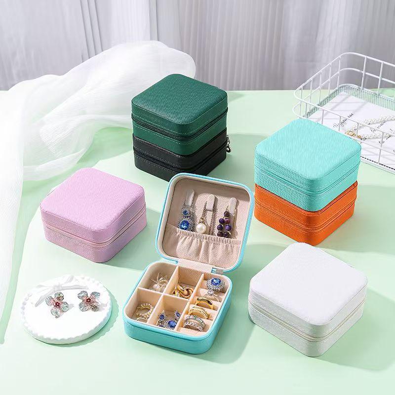 Zipper Jewelry Box: Necklace & Ring Storage Gift Box