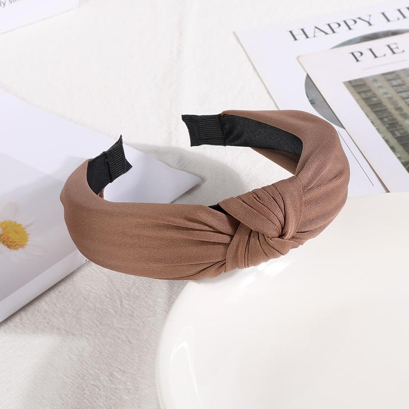 New Headbands for Women Girls Knotted Hair Band Solid Color Hairband Simple Hair Hoop Retro Makeup Headwear Hair Accessories