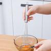 12/10 Inch Food Grade Household Bead-shaped Stainless Steel Egg Beater Steel Ball Manual Egg Beater Cake