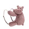 Jellycat Джунгли Животные Хагди Бегемот Рюкзак Успокаивающая Кукла-Компаньон Плюшевая Кукла 28см Высота