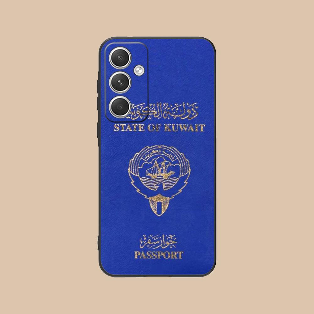 Kuwait Flag Mobile Cell Phone Case for Samsung Galaxy S25 S24 S23 S22 S21 S20 Note20 Plus FE Ultra Colour Cover Cover Pretty