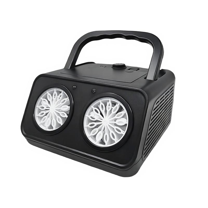 Автоматическая машина для выдувания пузырей с 2 вентиляторами 50000+ пузырей в минуту Детский портативный генератор пузырей Без мыльной воды для вечеринки, для игр на открытом воздухе