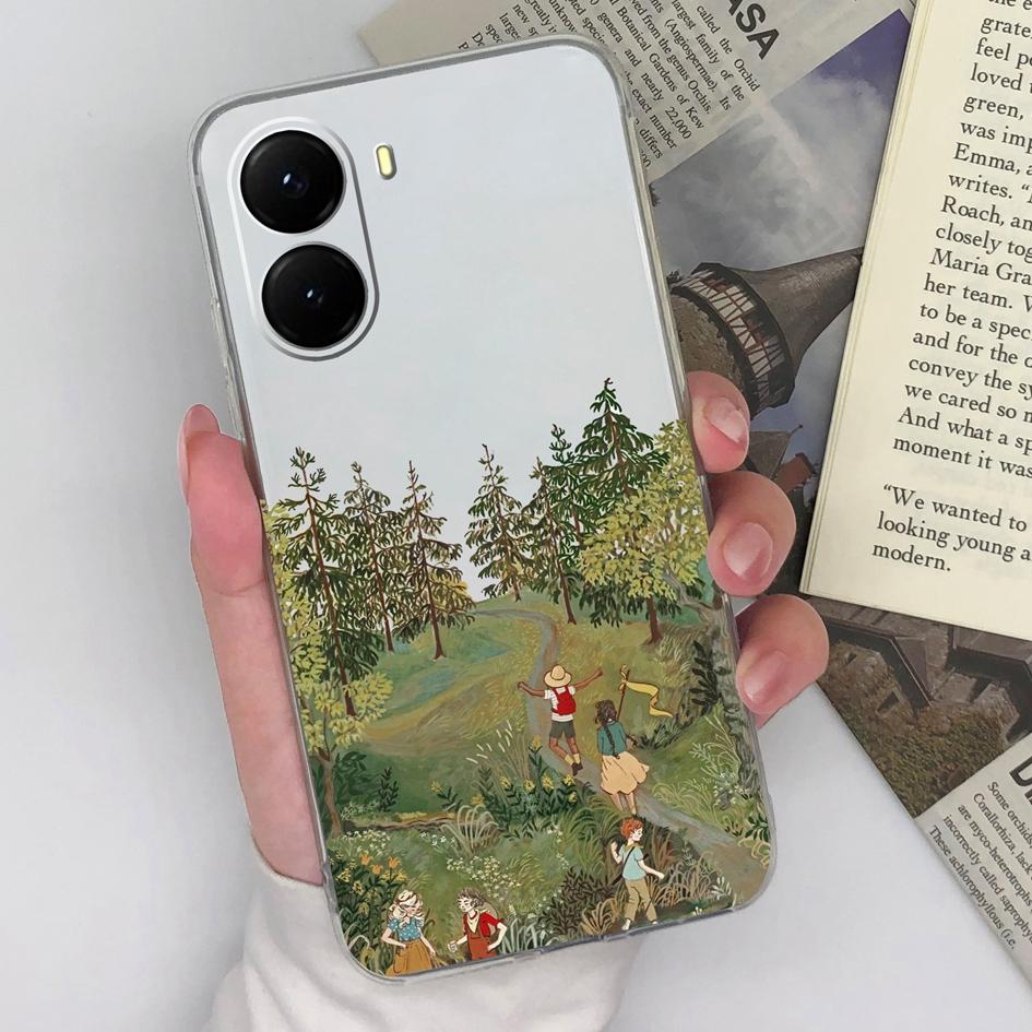 Чехол для Xaimo Poco F3 F4 X7 X6 X5 X4 X3 M5 M6 M7 14T 15 Pro Plus с красивым рисунком для девочек, прозрачный силиконовый защитный корпус для объектива Xiaomi Capa