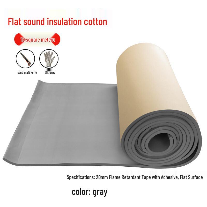 High-Density Self-Adhesive Rubber Foam Sound Insulation Material