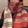 Korean Style Knitted Wool Scarf: Versatile, Unisex, Double-Sided Winter Neck Warmer for Couples