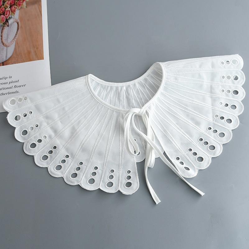 Мода 2023 года, женская, для девочек, кукла Лолита, шаль, поддельный воротник, вышитое ожерелье, лацкан, блузка, накидка на плечо, короткая накидка, поддельный воротник