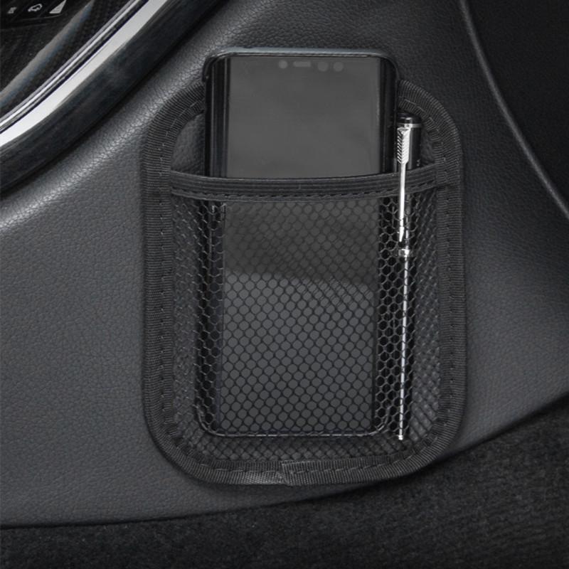 Новый универсальный многофункциональный карман для хранения мобильного телефона, сетчатый ящик для хранения в виде пасты, сумка для хранения внутри спинки сиденья