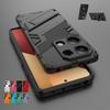 Holder Case For Poco M6 Pro Cover Xiaomi Poco M6 Pro 4G Capas New Armor Phone Bumper Back Kickstand Shockproof Cover Poco M6 Pro