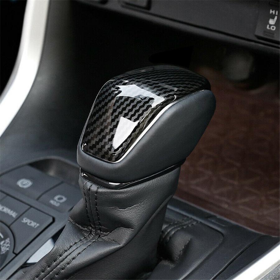 For 2019-21 Toyota RAV4 XA50 Gear Shift Knob Cover Accessories Carbon Fiber Look