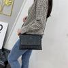 Vintage Rivet Black Crossbody Bag Women PU Leather Messenger Bag Cool Skull Shoulder Bag Designer Flap Handbag