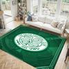 Celtic FC Design Crystal Velvet Carpet Cozy Non?Slip Printed Rug For Bedroom Living Room Entrance