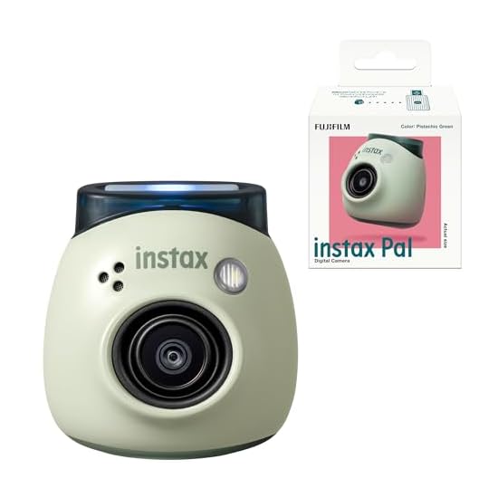 FUJIFILM Palm-sized Camera instax Pal Pistachio Green, Wide-angle Lens, Multi-format, INS PAL GREEN