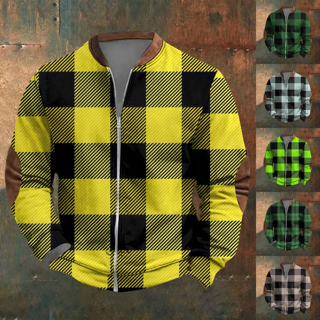 Мужская повседневная толстовка в стиле ретро с градиентным принтом