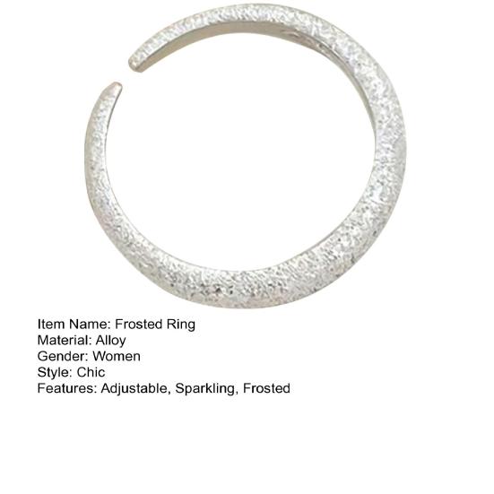 Матовое кольцо, регулируемое кольцо-отверстие, сверкающее, мечтательное, звездное, небо, сплав, кольцо, женское, ювелирное украшение для вечеринки, свидания, повседневной носки