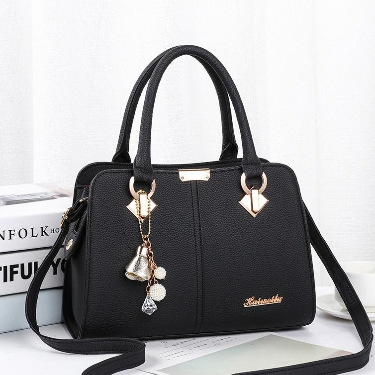 WTEMPO Женские однотонные простые сумки для мам, универсальные женские сумки на молнии большой емкости, сумки через плечо из искусственной кожи PU