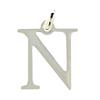Подвеска простая буквица N из серебра 925 ° / 00