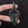 Подвеска Ocean Jasper, медная проволочная обертка, ювелирные изделия из драгоценных камней Ocean Jasper, уникальная подвеска, медные украшения ручной работы, кулон в подарок маме