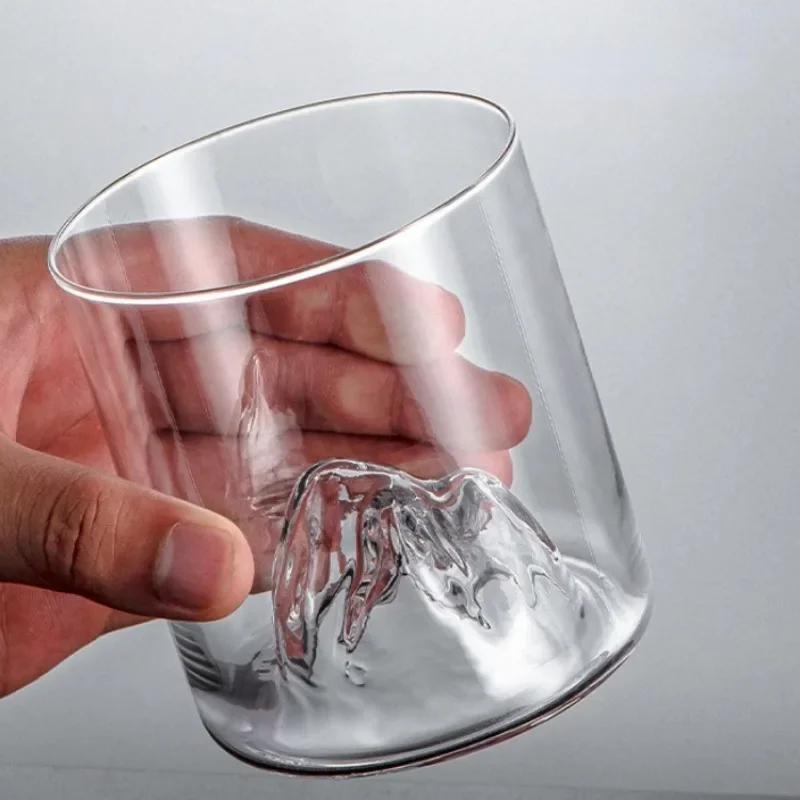 180мл/320мл Кружка Mountain View Бутылка для воды Бытовой стакан для виски Бокалы для иностранного вина Тибетские стаканы для горного духа Посуда для напитков