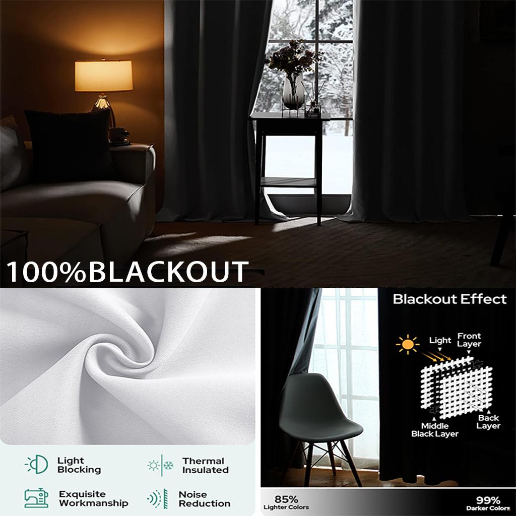 Japanese Anime Cartoon Printed Curtains Suitable For Children's Room, Living Room, Study Room Blackout Curtains 2 Pieces