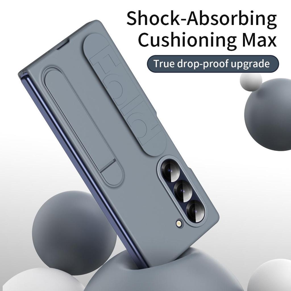 Чехол для Samsung Z Fold 7/6: Официальный стиль со встроенной подставкой, ремешком и защитой для Fold 5/4