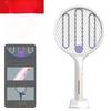 3 IN 1 LED Mosquito Killer Lamp 3000V Electric Bug Zapper Insect Killer USB Rechargeable Fly Swatter Trap Anti Mosquito Flies