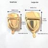 1Pc Metal Tongue Lock Mortise Clasp High-Quality Metal Fastener for Leather Craft Women Handbag Small Leather Goods